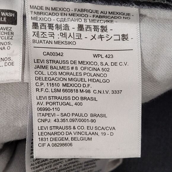 LEVIS 514 Straight Jeans 32x31 (33x32) Black Faded All-Over - Picture 8 of 16